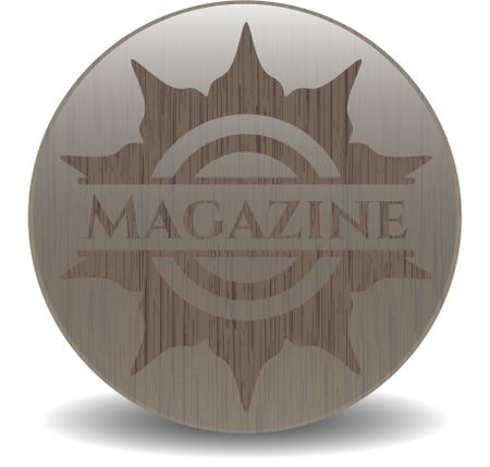 Magazine wood emblem