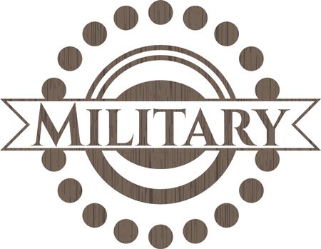 Military wood emblem