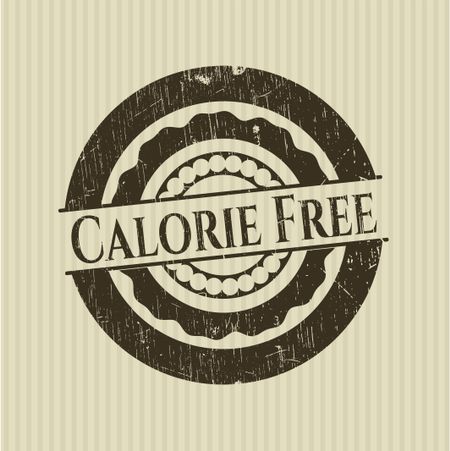 Calorie Free grunge style stamp