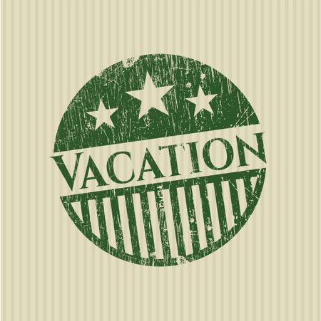 Vacation grunge style stamp