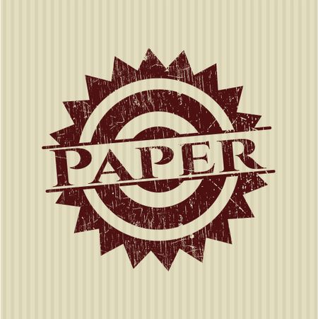 Paper grunge style stamp