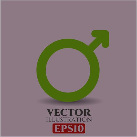 Male icon vector symbol flat eps jpg app web concept website