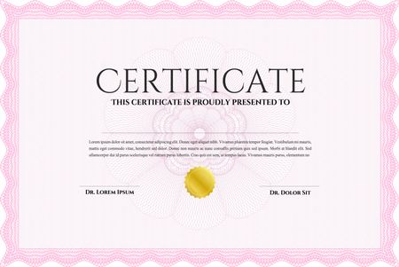 certificate template eps10 jpg of achievement diploma vector illustration design completion