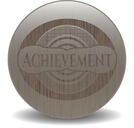 Achievement wood icon or emblem