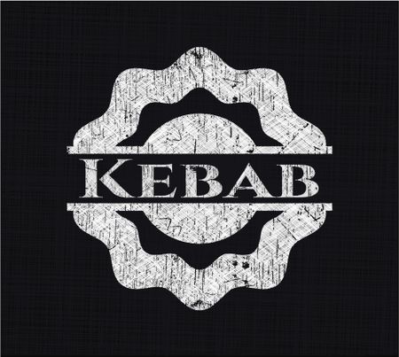Kebab on chalkboard