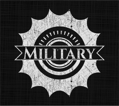 Military on chalkboard