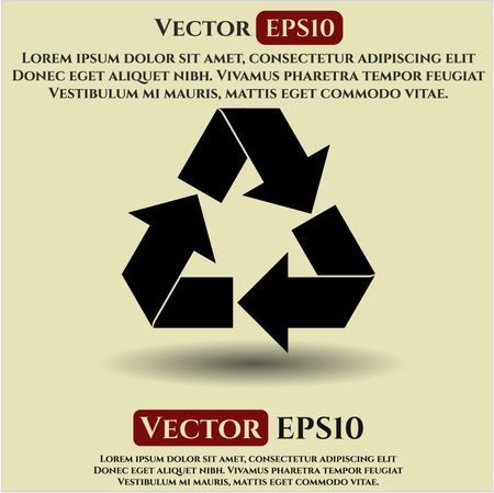 Recycle vector icon