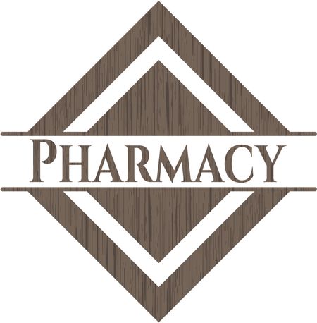 Pharmacy wood emblem