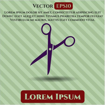 Scissors vector icon