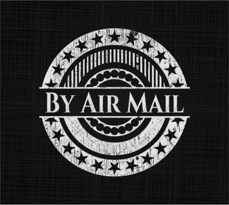 By Air Mail on blackboard