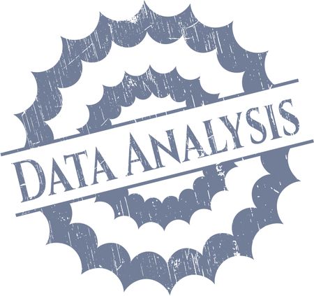 Data Analysis grunge seal