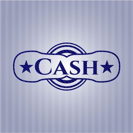 Cash with denim texture