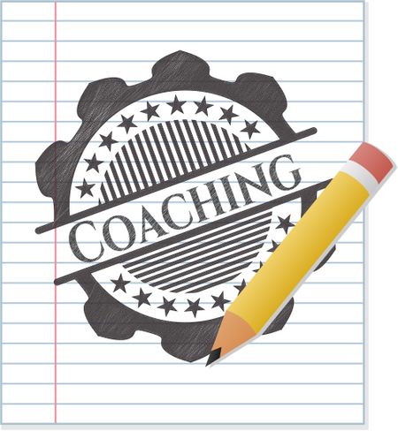 Coaching drawn in pencil