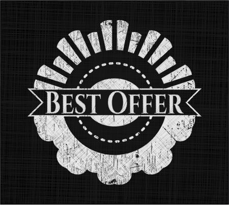 Best Offer with chalkboard texture