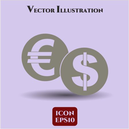 currency exchange icon vector symbol flat eps jpg app