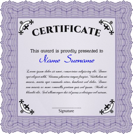 certificate template eps10 jpg of achievement diploma vector illustration design completion