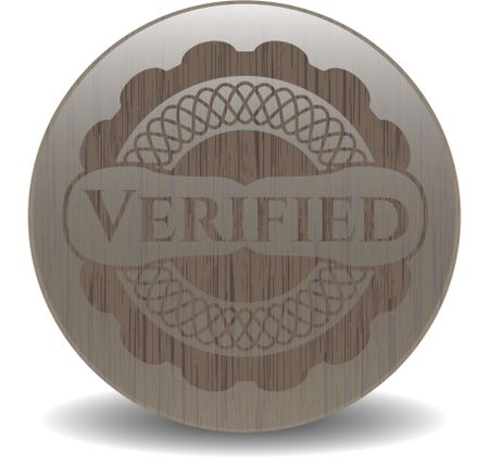 Verified retro style wood emblem