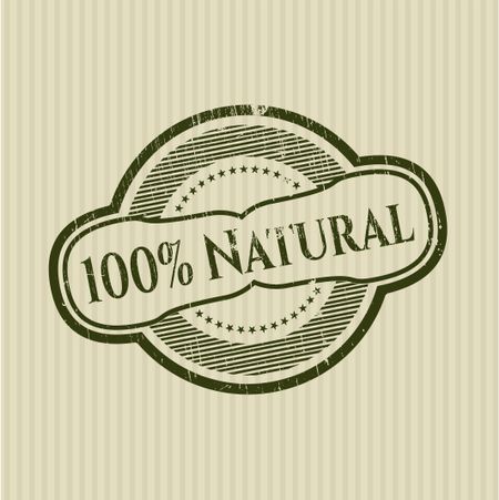 100% Natural grunge seal