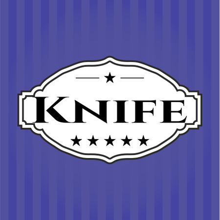Knife card with nice design