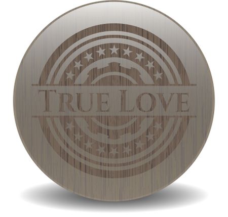 True Love wooden emblem