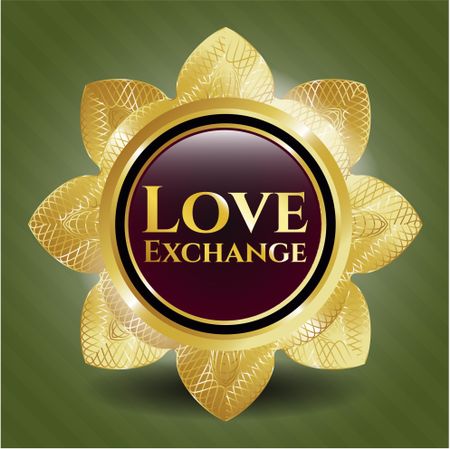 Love Exchange golden emblem or badge