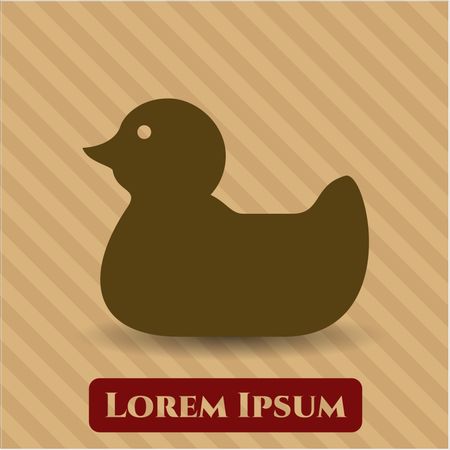 rubber duck icon vector symbol flat eps jpg app web