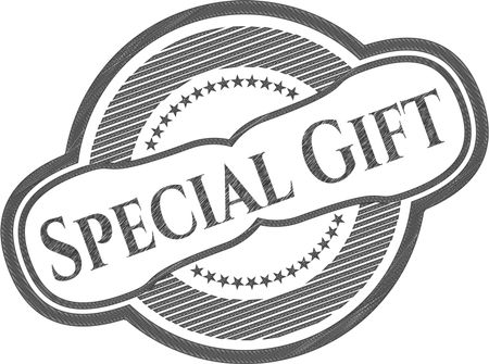 Special Gift draw with pencil effect