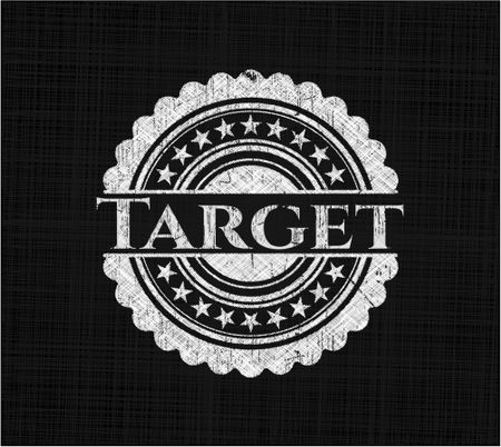 Target with chalkboard texture