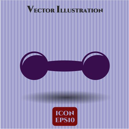 Dumbbell icon vector symbol flat eps jpg app web concept website