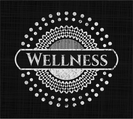 Wellness chalkboard emblem