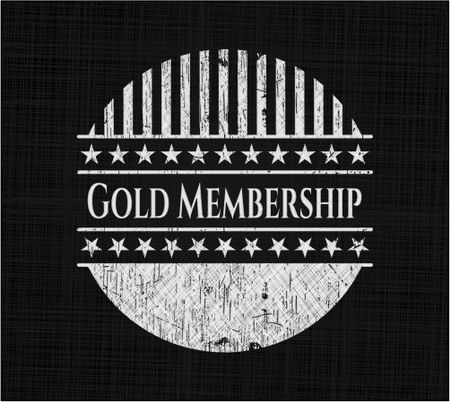 Gold Membership chalk emblem