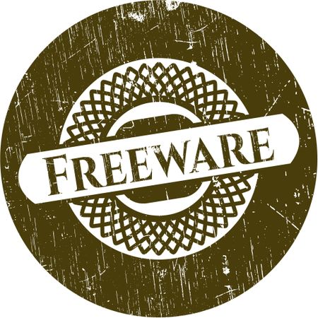 Freeware rubber seal with grunge texture