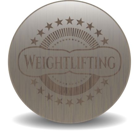 Weightlifting wood emblem