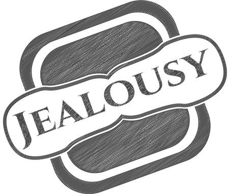 Jealousy drawn in pencil
