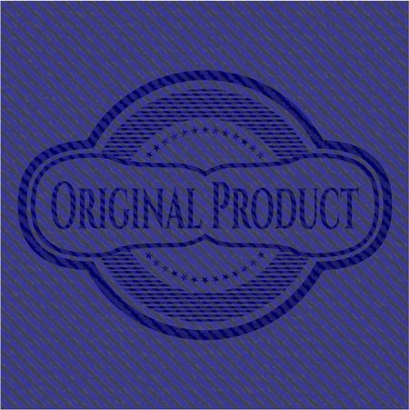Original Product badge with jean texture