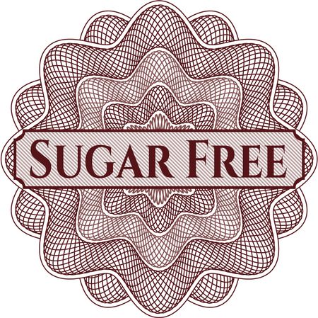 Sugar Free rosette or money style emblem