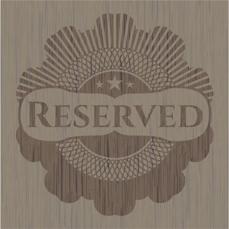 Reserved wooden signboards