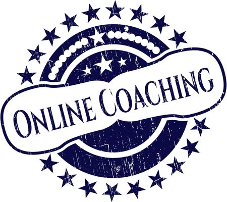 Online Coaching grunge seal