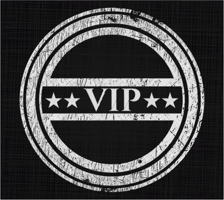 VIP written on a blackboard