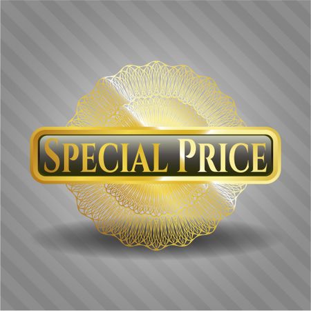 Special Price gold emblem or badge