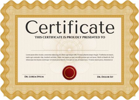 certificate template eps10 jpg of achievement diploma vector illustration design completion