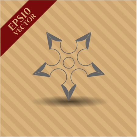 Ninja Star icon vector symbol flat eps jpg app web concept