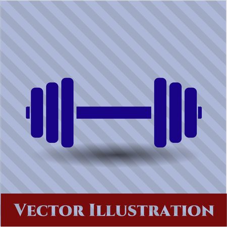 dumbbell icon vector symbol flat eps jpg app web concept website