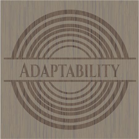 Adaptability retro style wooden emblem