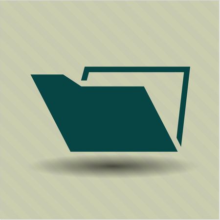 Folder icon vector symbol flat eps jpg app web concept website