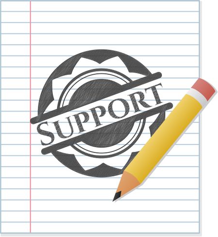 Support pencil effect