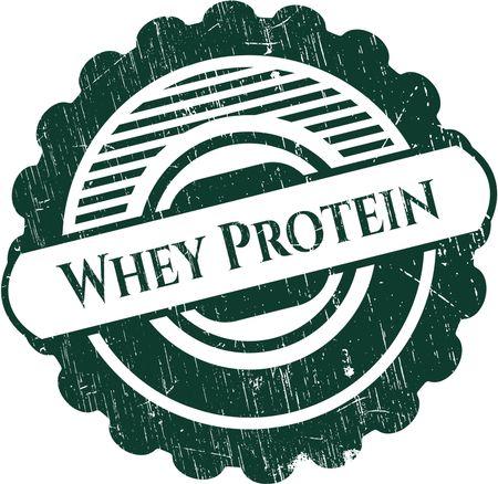 Whey Protein grunge stamp