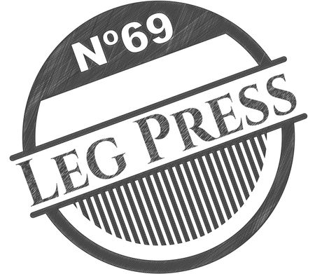 Leg Press pencil emblem