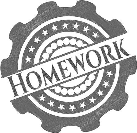 Homework pencil emblem