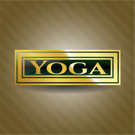 Yoga golden emblem